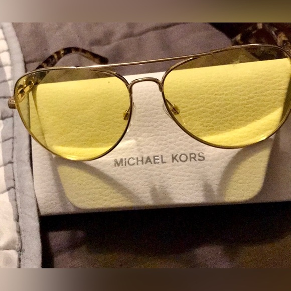Gold Michael Kors Aviators. - Picture 2 of 3